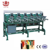 Machine à bobiner les fils pour coton pur, facile à utiliser, avec commande par ordinateur, pour bobinage de tubes et de fils.