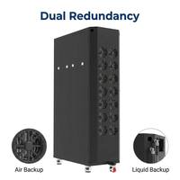 Armoire de serveur LIANLI 48U à refroidissement hybride air-liquide avec condenseur intégré, rack réseau pour centre de données pour serveurs IA haute densité