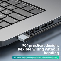 Kabel Ekstensi USB 3.0 Kabel Data Konduktor Tembaga Lapis Aluminium Paduan Aluminium Pria-ke-Wanita untuk Notebook Keyboard Mouse U Disk