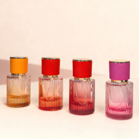 30ml 50ml vacío Rosa rojo azul botella de Perfume de vidrio personalizada botella de Spray de vidrio esmerilado botella de vidrio para Perfume