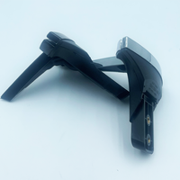 Nouvelle calandre avant Camenzind avec emblème logo T pour Tesla Model X 2016-2024 OEM 1047884-00-D/E 104788400D/E Noir/Chrome
