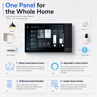 Panneau de commande central intelligent 8 pouces Tuya avec écran tactile Android 11, Zigbee, BLE Mesh, IR et commande vocale pour hôtels, appartements et usage domestique