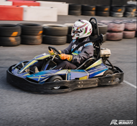 Kart de course compact haute performance pour adultes, moteur à essence 4 temps, poids à vide de 134 kg, châssis tubulaire en alliage 4130 haute résistance