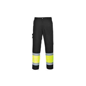 PORTWEST - L049YBRS Hi-Vis Lightweight Contrast Class 1 Service <b>Trousers</b> Yellow/<b>Black</b> - EAN 5036108383696 HI-VIS <b>WORKWEAR</b> - Product Image 1