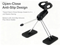 Support de microphone en alliage de zinc portable support de trépied supports et supports de table de bureau réglables