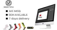 Chaussettes Personnalisées OEM MOQ Échantillon Rapide, Chaussettes de Course et de Sport pour Homme, Chaussettes de Cyclisme et de Basket-ball Athlétiques avec Logo Personnalisé