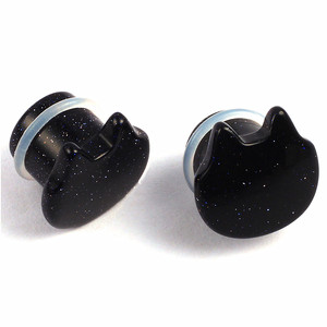 Vente en gros de dilatateurs d'oreilles classiques en pierre, poids, tunnels pour <span class=keywords><strong>piercing</strong></span>, bijoux de corps avec sertissage à griffes - Product Image 6