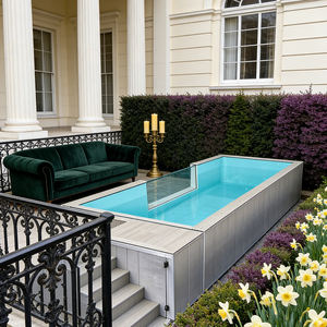 Piscina de fibra, piscina enterrada, limpiador de piscinas Dolphin, revestimiento de piscina, piscinas para niños, piscina exterior, jacuzzi - Product Image 5