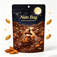 Op maat gemaakte Doypack Mylar PET suiker plastic stand-up pouch zak met ritssluiting, geurloos, voor snoep & zoetigheden verpakking voor suiker