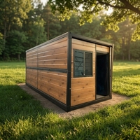 Maison conteneur pliable à faible coût, maison préfabriquée pliable, bureau mobile portable pour chantier