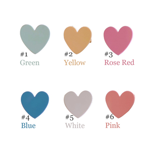 Kẹp tóc hình trái tim màu kẹo Hàn Quốc dễ thương, đa năng, kẹp tóc mái bằng acrylic mờ, phụ kiện tóc cho nữ - Product Image 5