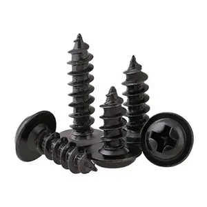 Black Phillips Truss Washer Head with Pan Head Self tapping screw DIN 968 Wood Screw m1.2 m1.4 m1.7 m2 m3 m4