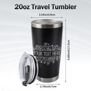 20oz Custom Tumbler Personalized Stainless Steel Insulated Mug Keep <b>Hot</b> & <b>Cold</b> Business Gifts - Product Image 5
