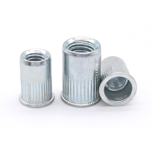 Petite tête fraisée M3-M12 bleu blanc zingué <span class=keywords><strong>Rive</strong></span> écrou corps moleté avec rayures verticales 1000 pièces/boîte pour usage industriel - Product Image 3