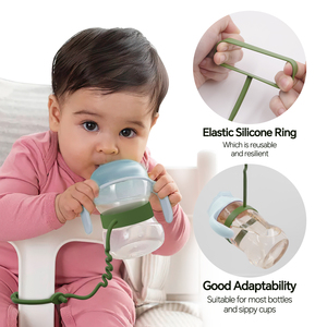 Sangle de jouet en silicone en forme de feuille réglable - Laisse de jouet durable pour bébé pour sécuriser la sucette, le <span class=keywords><strong>hochet</strong></span> et les hochets pour <span class=keywords><strong>poussette</strong></span>, siège auto - Product Image 3