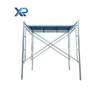 Torre de Andamios Plegable Portátil con Ruedas, Altura Ajustable, Andamio Rodante Ligero para Interiores y Exteriores