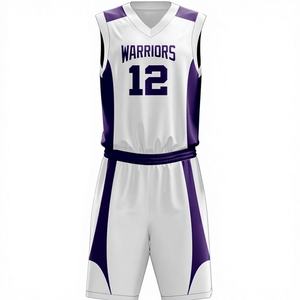 Uniformes de Baloncesto de Alta Calidad, Transpirables, 100% Poliéster, Diseño Personalizado, Impresión por Sublimación y Transferencia de Calor - Product Image 1