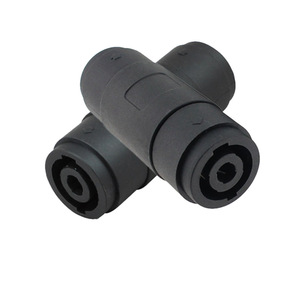 Four Core <b>Speaker</b> Connector Female To Female Straight Through Adapter ABS Material <b>Plug</b> In Connection For Audio Equipment - Product Image 2