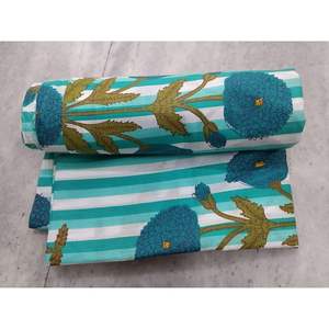 Tela Popelina de Algodón y Lino Cotsiler, 42 Pulgadas de Ancho, Ligera, Estampado Floral, Transpirable, para Vestidos y Blusas de Verano - Product Image 1