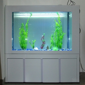 <span class=keywords><strong>400L</strong></span> Rechthoekig Ultra Helder Glas All-in-one Zoetwateraquarium met Ingebouwde Filter en Aluminium Alloy Stand voor de Woonkamer - Product Image 3