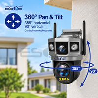 Kamera Keamanan CCTV WiFi 4G ESOE V380 Pro Deteksi Gerakan Manusia Audio Dua Arah Penglihatan Malam Berwarna Penuh Untuk Kamera CCTV Dalam Ruangan