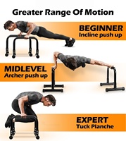 Barres de musculation en acier durable, parallettes, équipement de fitness, supports pour dips, calisthénie pour la musculation à domicile
