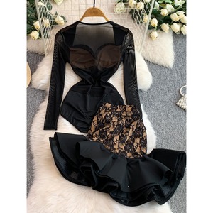 Completo da Donna Elegante con Gonna a Balze e Dettagli in <span class=keywords><strong>Pizzo</strong></span>, Nuova Collezione Autunno 2026 - Vendita all'Ingrosso - Product Image 5