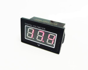 V40d không thấm nước Mini kỹ thuật số vôn kế điện áp Meter 0.4 "2.5-40V xe động cơ xe máy 12V 24V - Product Image 2