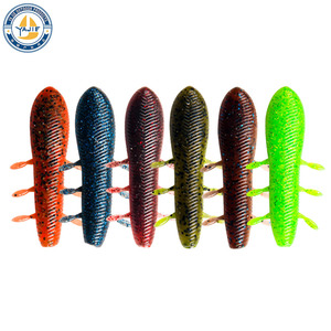 Señuelo blando Yajie de 75 mm y 11 g, sin plomo, de alta densidad, tipo gusano de patata, para la pesca de lubina. - Product Image 1