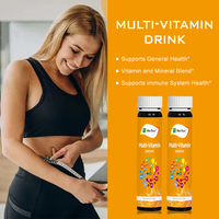 Boisson multivitaminée liquide 50 ml pour l'énergie quotidienne, l'immunité, la santé de la peau et des yeux, le soutien digestif, excellent goût, pas besoin de pilules