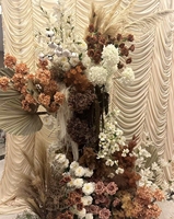Mini Bouquet de Fleurs Séchées Herbe de la Pampa Naturelle Décoration Carte de Noël Accessoires Photo DIY Boîte Cadeau Fête