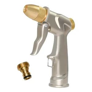 High Pressure Metal Multi Function Water Spray Gun Garden Hose Nozzle for Garden Hose Sprayers Irrigation Car Wash