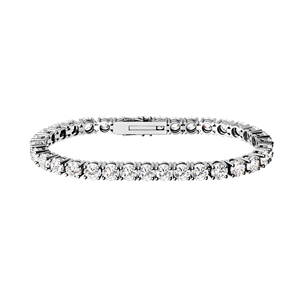 Tennis <strong>Bracelet</strong> 18K Gold Plated S925 Sterling <strong>Silver</strong> Custom Cz Moissanite Lab Grown Diamond Tennis Hand <strong>Bracelet</strong> for Women <strong>Men</strong> - Product Image 6