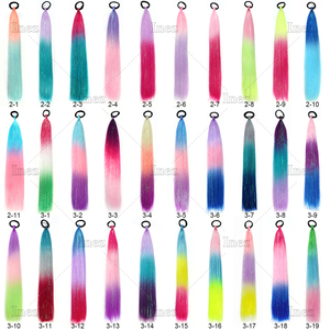 Nouvelle <span class=keywords><strong>queue</strong></span> <span class=keywords><strong>de</strong></span> <span class=keywords><strong>cheval</strong></span> tressée DIY <span class=keywords><strong>de</strong></span> 26 pouces, extension <span class=keywords><strong>de</strong></span> cheveux synthétiques arc-en-ciel <span class=keywords><strong>avec</strong></span> paillettes - Product Image 4