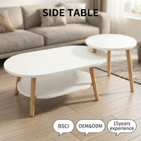 Table basse moderne en bois avec rangement intégré pour salon, mobilier de maison