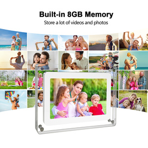 Grande stock 7 pollici NFT Art acrilico digitale foto cornice Puicture Display Tik Tok 8GB Storage NFT trasparente <span class=keywords><strong>Motion</strong></span> Frame Video - Product Image 4