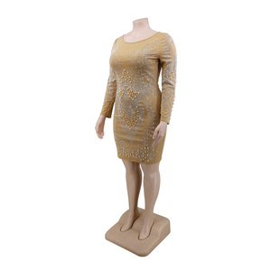 De manga larga de las mujeres de gran tamaño vestidos para <span class=keywords><strong>Mujer</strong></span> <span class=keywords><strong>plus</strong></span> tamaño vestido de <span class=keywords><strong>mujer</strong></span> - Product Image 4