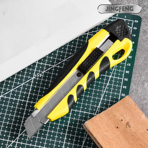 Couteau utilitaire JINGFENG 160 mm, lame en acier au carbone revêtue de peau de tigre jaune, coupe-papier, outil multifonctionnel - Product Image 2
