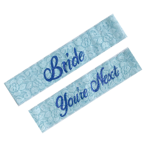 LG-25 strass bleu <span class=keywords><strong>jarretière</strong></span> de mariage pour <span class=keywords><strong>mariée</strong></span> dentelle blanche Floral vous êtes prochain jarretières - Product Image 6