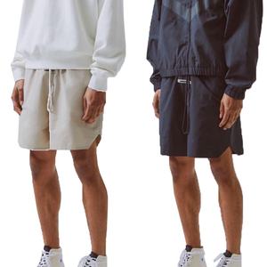 Shorts en nylon à motif uni, nouvelle conception pour hommes, service OEM, décontractés, taille mi-haute, tricotés en polyester, fermeture à cordon - Product Image 2