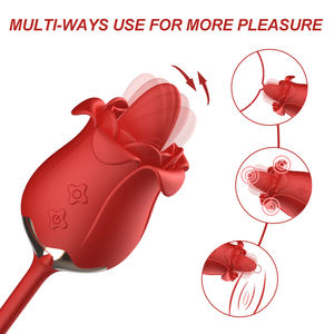 निर्माता सेक्स खिलौने थोक वाइब्रेटिंग क्लिटोरल चाट जीभ लाल योनि गुलाब वाइब्रेटर महिलाओं के लिए वयस्क सेक्स खिलौना - Product Image 5