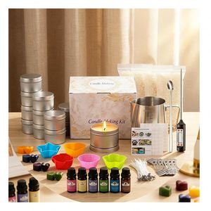 Emballage de bougies personnalisé avec logo, récipient blanc haut de gamme, mélange de parfums, programme d'évaluation de vente au détail, édition de luxe - Product Image 6