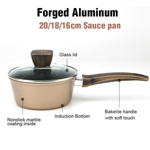 New Arrival 5-mảnh nhôm không dính Granite <span class=keywords><strong>Cookware</strong></span> Set thiết kế cổ điển cho cảm ứng nồi thân thiện với môi - Product Image 6