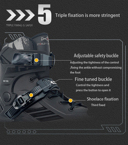<span class=keywords><strong>Patines</strong></span> en Línea STANLEY <span class=keywords><strong>Baratos</strong></span>, Negros, para Principiantes, Slalom, Junior, Adultos, Bota Rígida, <span class=keywords><strong>4</strong></span> <span class=keywords><strong>Ruedas</strong></span>, Rodamientos ABEC-7, Dureza de Rueda 88A - Product Image 5