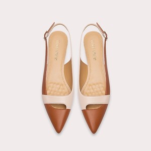 Chaussures Plates <span class=keywords><strong>Femme</strong></span> en PU, Sandales Plates Décontractées avec Bride Arrière et Bout Pointu pour Filles et Dames - Product Image 2