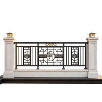 Système de garde-corps en aluminium soudé, thermolaqué, antirouille, résistant aux UV, écologique, dimensions personnalisables, pour extérieur