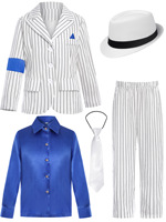 Costume de cosplay pour enfants Michael Jackson, pantalon brillant de star de la danse, années 80 et 90, tenues de scène pour garçons, ensemble de vêtements pour enfants
