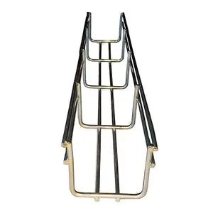 Desk cable management tray Galvanized Aluminum Stainless Steel Meshed Wire Cable Tray Data Center Celling System Office