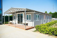 Luxe 20ft Uitbreidbare Container Huis 2 Slaapkamer Moderne Oma Flat Trailer Met Snelle Installatie Stalen Constructie