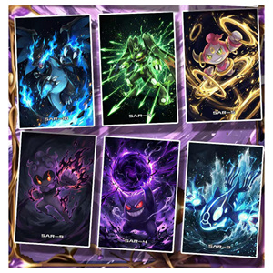 YQ Venta al por Mayor, Nuevo Tablero de Arte Acrílico de Pokémon, Nueve Reinos, Batalla de Espíritus, Tarjetas de Anime Japonés, Juego de Cartas Coleccionables de Pokémon - Product Image 5
